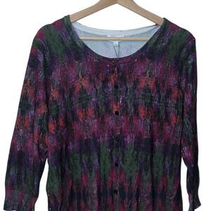 NWT Joseph A. Multicolored Vintage Cardigan – Size Large 0014